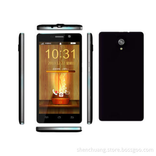 5" 4G Mobile Phone, IPS Panel/MTK Quad-core 1.3GHz/1GB DDR2/4GB EMMC/Dual-camera/2000mAh